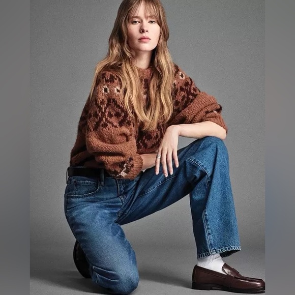 NWT Frame Fair Isle Sweater in Brown - Picture 2 of 11